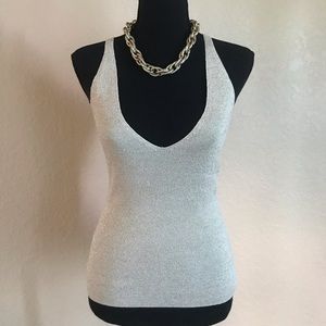 Fashionable gold light glitter blouse size small